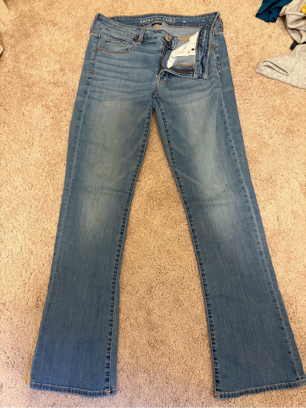 American Eagle Outfitters Light Blue Flare Jeans - Skinny Kick